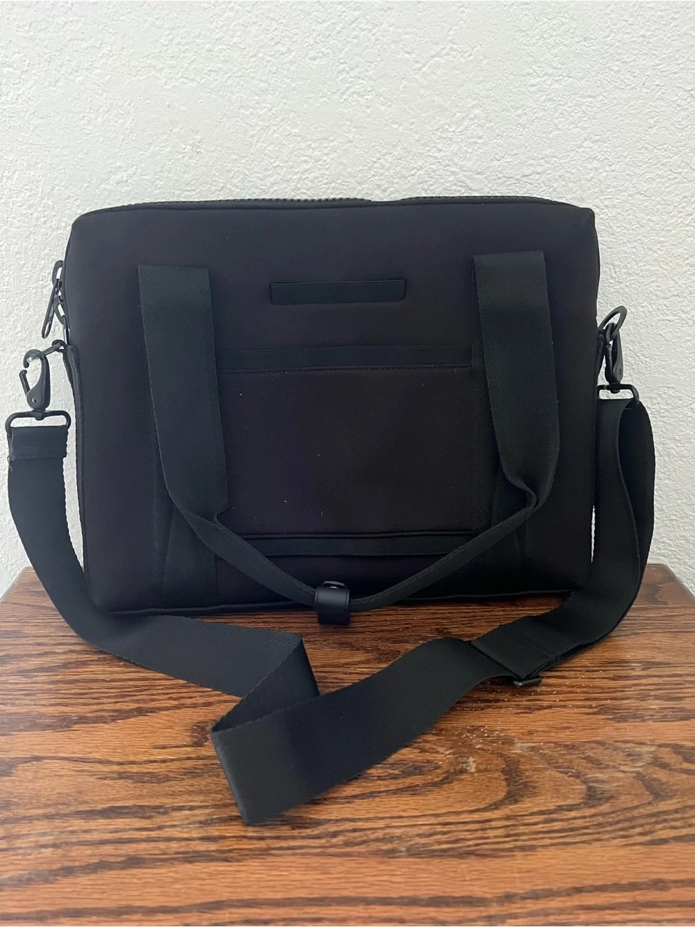 Dagne Dover Black Large Ryan Neoprene Laptop Tote